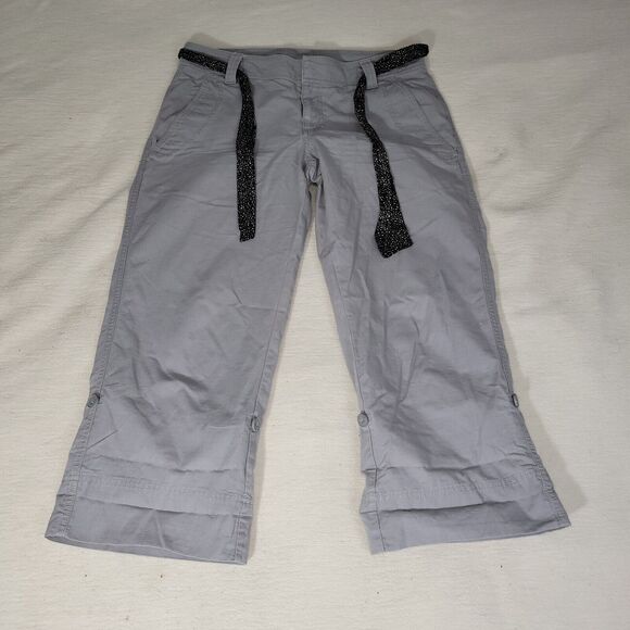 The North Face Cargo Pants Womens Sz 10 Gray Convertible Rollup Style AV2U Hike - Picture 3 of 16